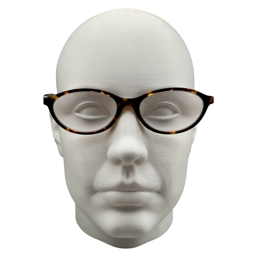 Miu Miu VMU 09X Tortoise Shell Oval Eyeglasses Frames 54-17-140 Italy